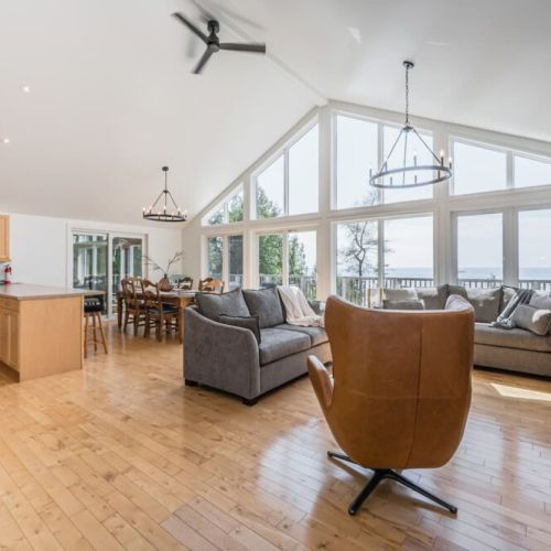 The Great room is a glorious West facing room so you can capture the renowned Huron sunsets.