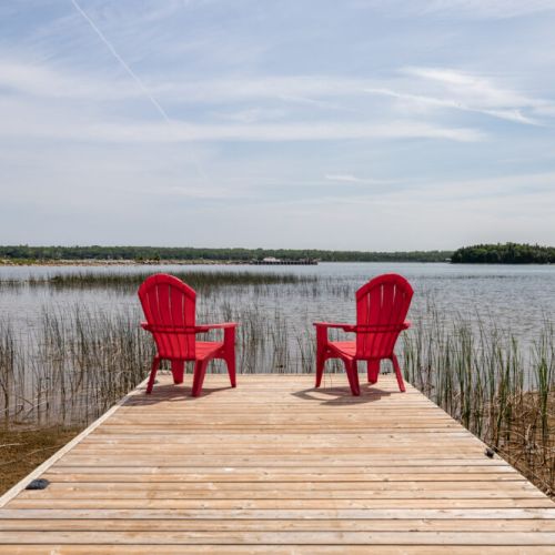 Your private dock is the perfect spot for morning coffee, sunbathing, or simply listening to the water.