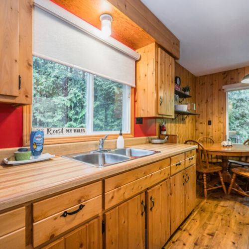 Plenty of counterspace for preparing meals.