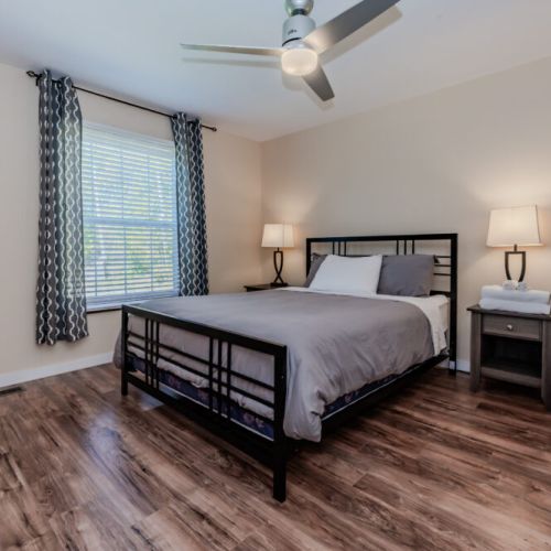 Another spacious bedroom, complete with its own ensuite bathroom, for added privacy and comfort during your stay.