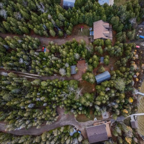 View of the property from above.