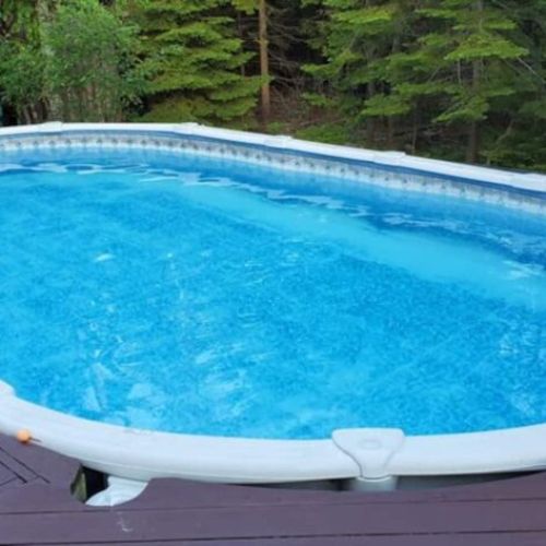 Cool off in your private above-ground pool surrounded by nature. A summer essential for refreshing dips during your Ontario cottage vacation.