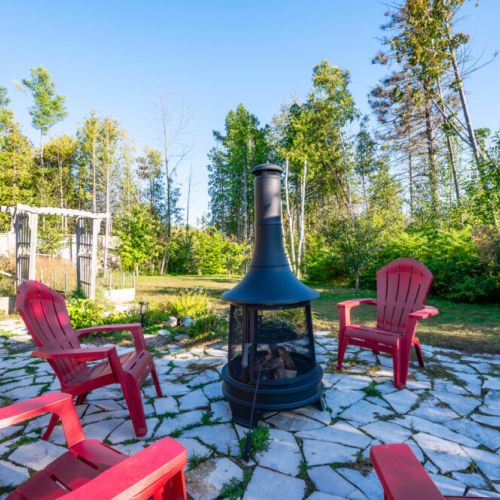 Gather around the fire and share a story.