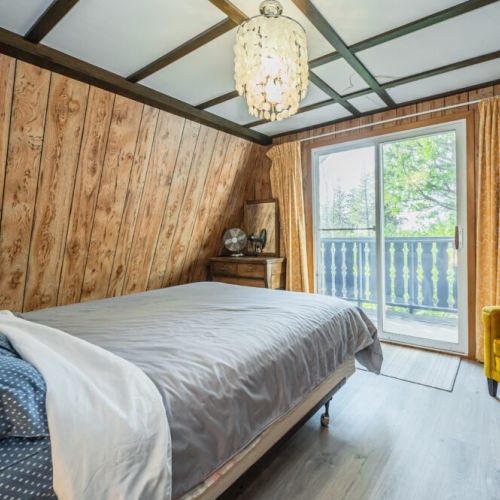 A gorgeous view to awaken to, the Master bedroom has a Juliette balcony to enjoy the sunrise or just take in the sights.