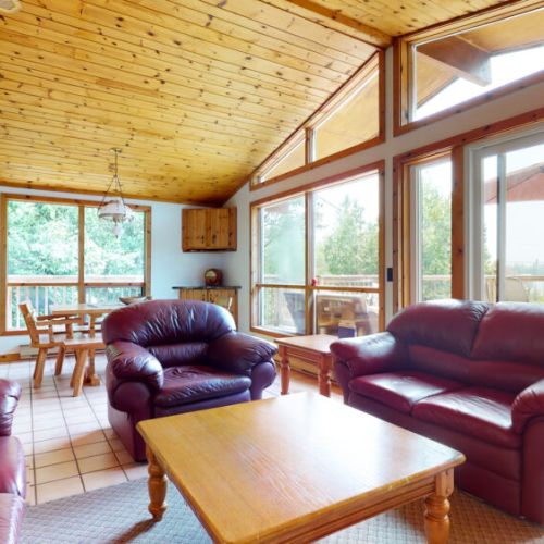 Rain or shine, the view from the living space is spectacular.