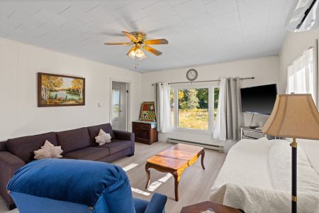 Settle into the cozy living area after a day of hiking, biking or exploring the Bruce Peninsula.