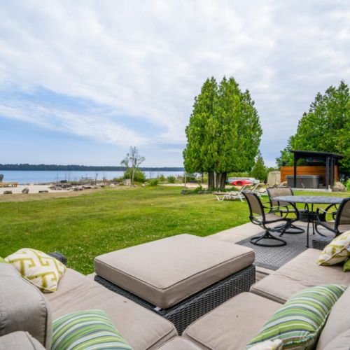 Comfortable lounge furniture perfect for catching a sunset.
