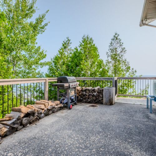Grill up a feast on the deck's BBQ while enjoying the stunning natural surroundings, making outdoor dining an unforgettable experience.
