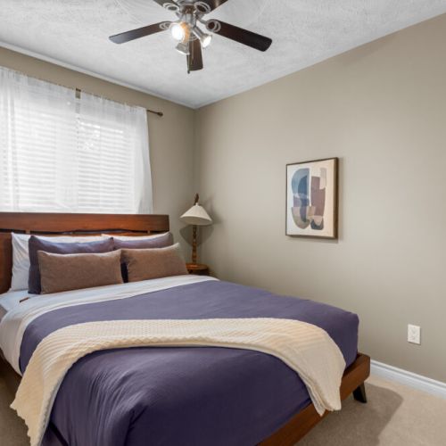 Settle into this comfortable queen bedroom, a peaceful place to recharge after a day spent exploring Tobermory.