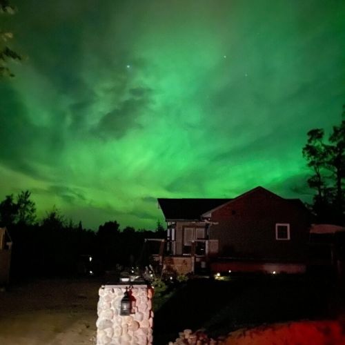 Photo taken Oct 11, 2024 Stunning views of the Northern lights at Sunset Villa taken by us owners and builders.