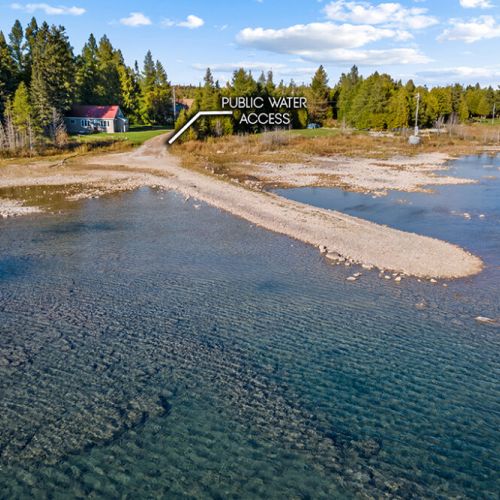 Public water access is just a short drive away, giving you convenient access to the shoreline and endless outdoor adventures.
