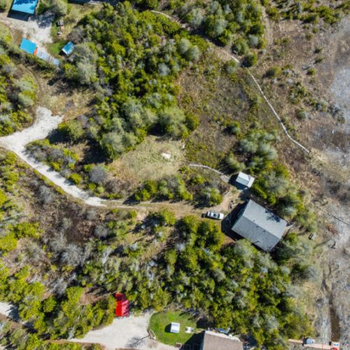 Birds Eye view of the top of the property and surrounding areas.