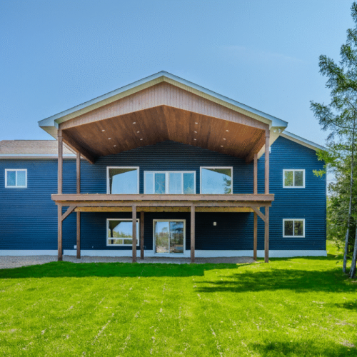 The beautiful waterfront side of the property.
