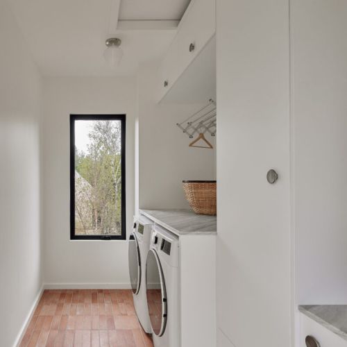 The laundry room is fully equipped to handle your laundry needs.