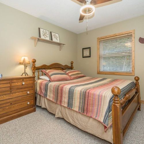 One of three comfy, cozy bedrooms.