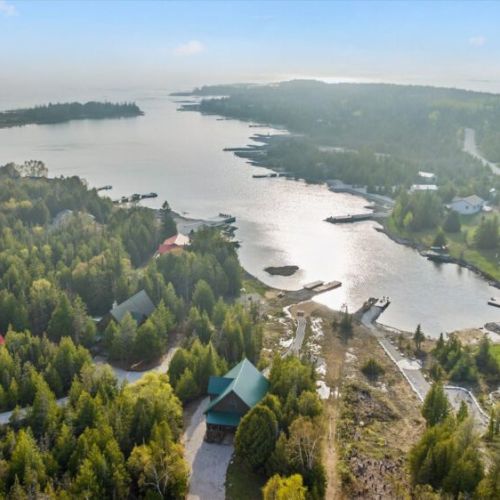 Paradise Pines offers a private waterfront setting with easy access to the dock and shoreline.