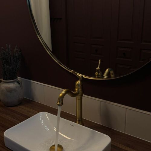 Every detail has been thoughtfully chosen—from the brushed brass fixtures to the calming finishes—to bring a boutique spa experience into your everyday routine.