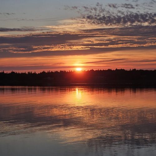 Watch the sky light up as the sun dips below the horizon.