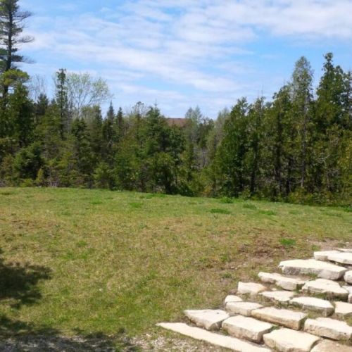 Enjoy your vacation surrounded by nature in this open grassy yard — perfect for family games, picnics, or soaking up the sun.
