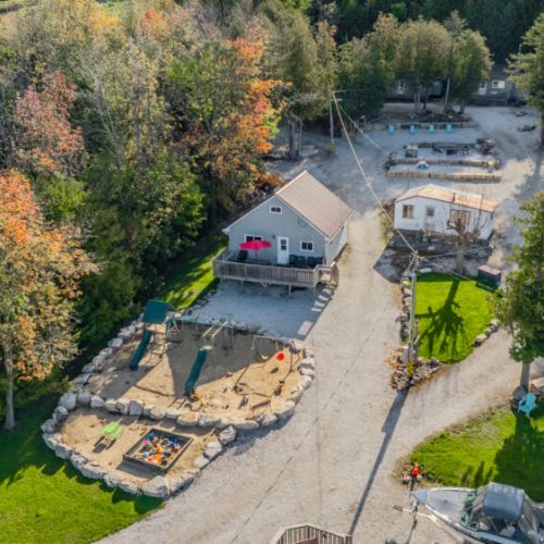 A well-equipped playground for kids, along with areas for outdoor games, making this an ideal family-friendly retreat.
