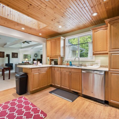 Extra counter space for meal prep, groceries, or setting out family-style meals.