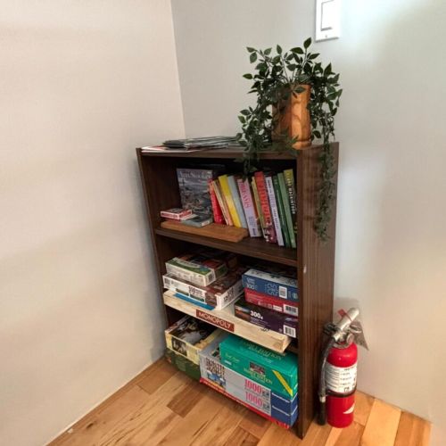 Something for everyone—keep the whole crew entertained with classic games, books, and puzzles.