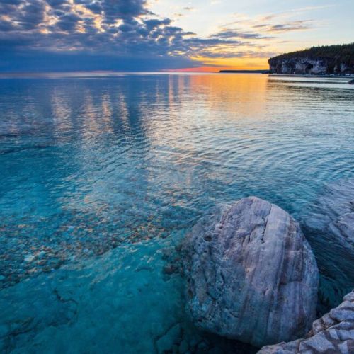 A gorgeous Huron sunset at DeLana.