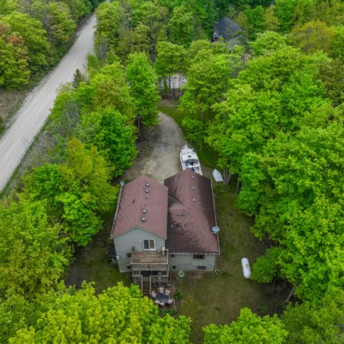 The cottage is nestled among tall trees, offering privacy and a true connection with nature, making it an ideal getaway for those seeking peace and relaxation.