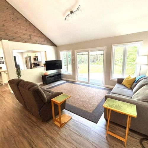 Whether you're lounging with a movie or enjoying a quiet moment, this cozy space has you covered.