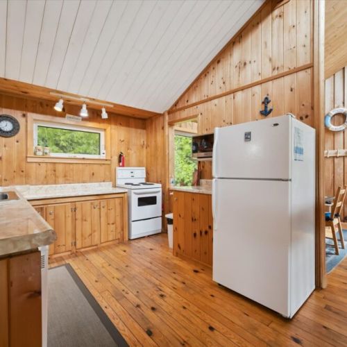 Fully equipped kitchen with everything you need for easy meal prep during your stay.