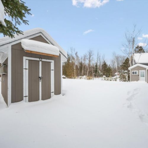 Insulated bunkie offering flexible bonus space — use it as a hangout, sleeping area, or quiet retreat.