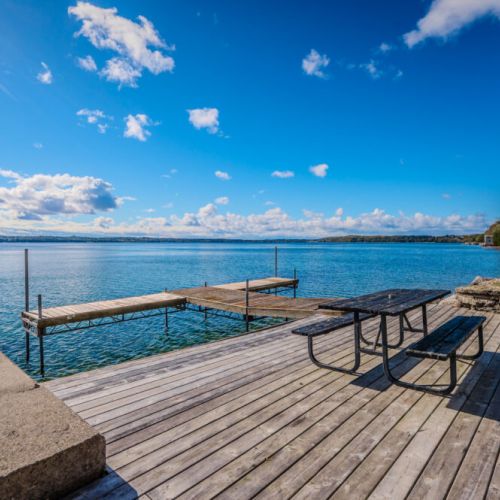Take advantage of your private dock for swimming, fishing, or simply enjoying the view from the waterfront picnic area.